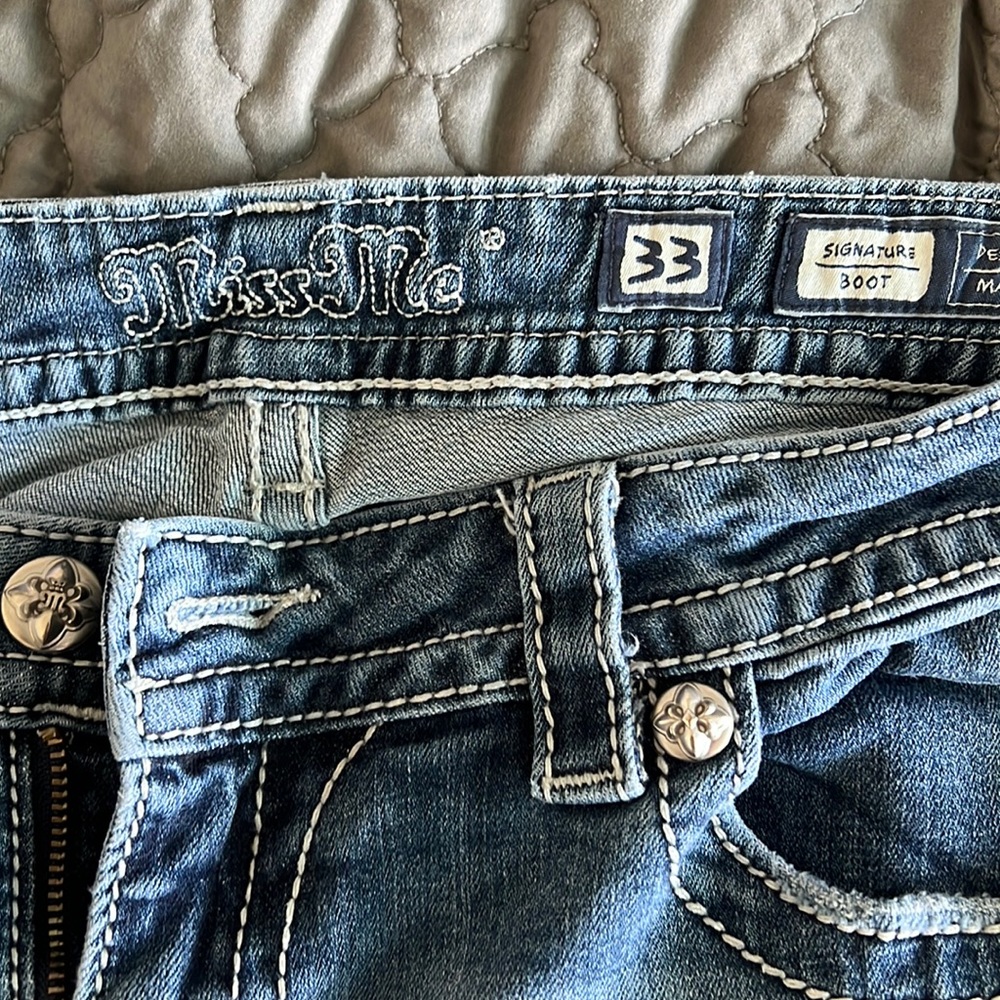 Miss me jeans 33 boot